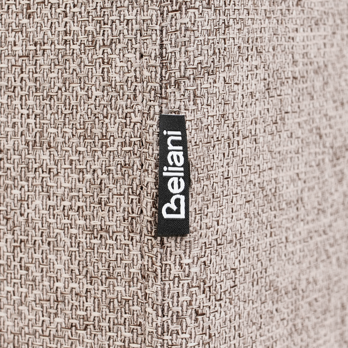 Beliani - VORGOD - Driezitsbank - Lichtbruin - Polyester