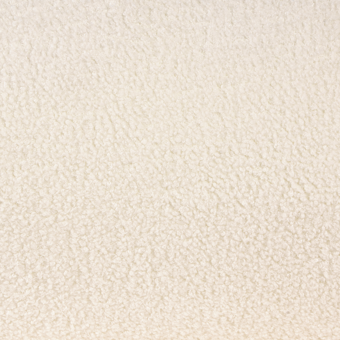 Beliani - AFOSS - Driezitsbank - Gebroken wit - Bouclé