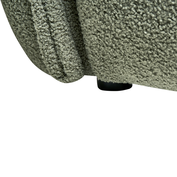 Beliani - HALBA - Tweezitsbank - Donkergroen - Bouclé