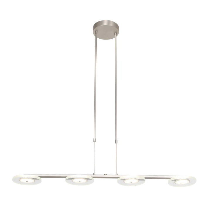 Steinhauer - Hanglamp Grijs Metaal|Glas - 4-Lichts - 120cm - Turound