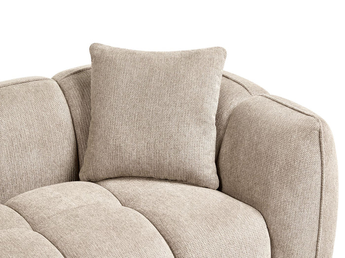 Beliani - NESS - Tweezitsbank - Taupe - Polyester