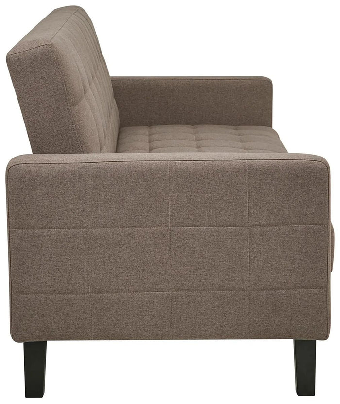 House Nordic Milton Bruin 3-Zits Slaapbank