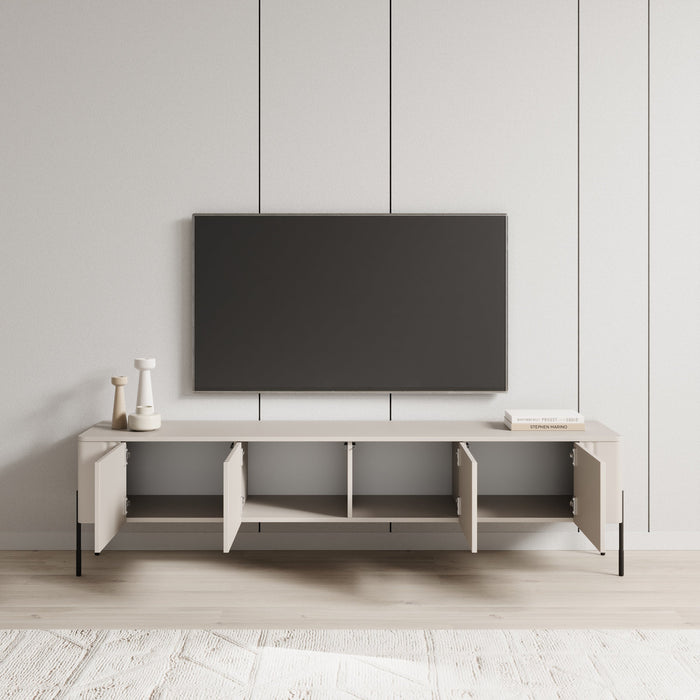 Meubella - Vivi - TV-Meubel - Beige - 190 cm