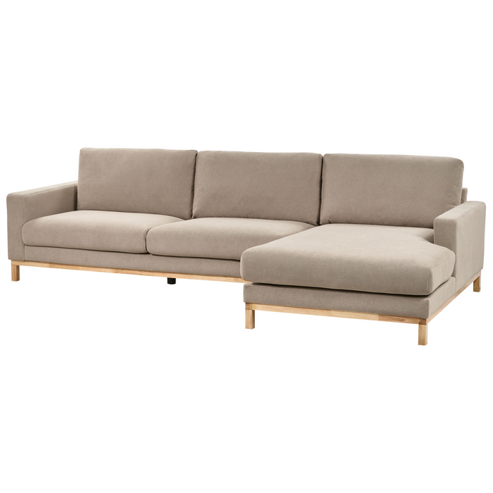 Beliani - SIGGARD - Hoekbank - Taupe - Linkszijdig - Polyester