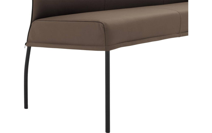 Goossens Eetkamerbank Funk, Zonder arm, 210 cm breed