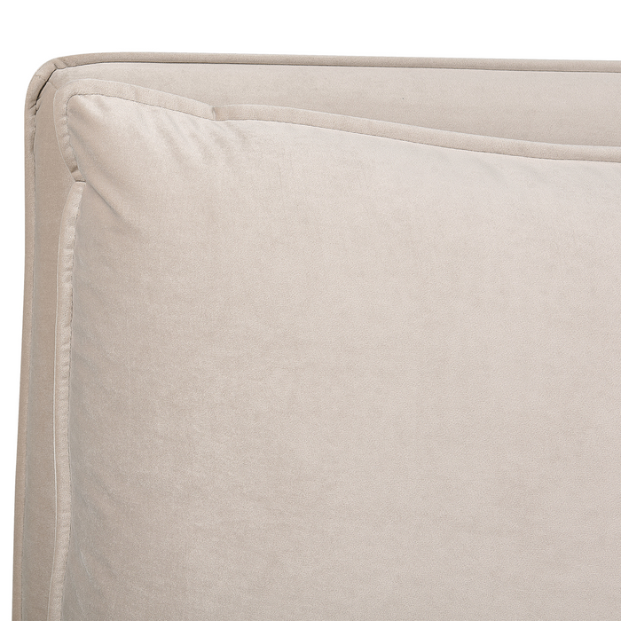 Beliani - BAJONNA - Tweepersoonsbed - Taupe - 160 x 200 cm - Stof