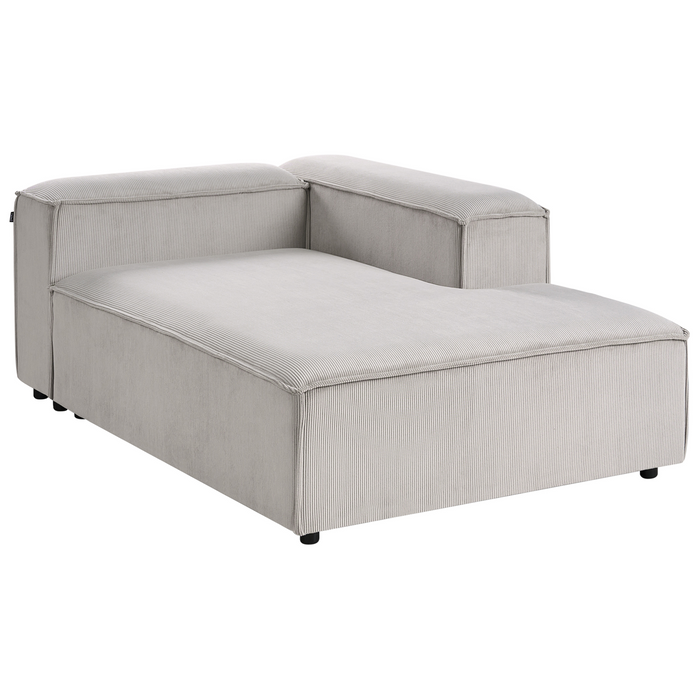 Beliani-ARDAL-Hoekbank met ottomaan-Taupe-Linkszijdig-Corduroy