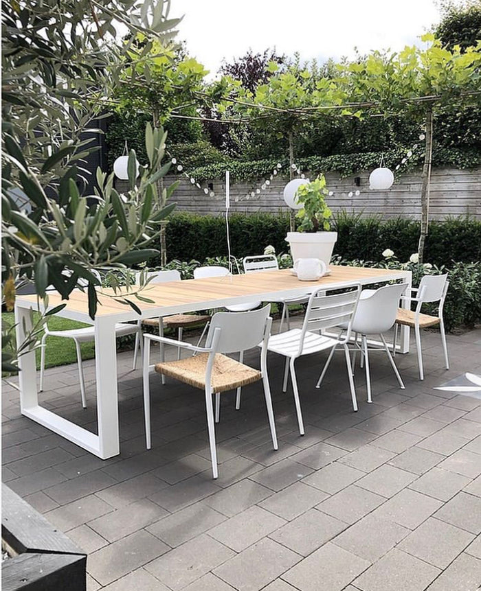 MaximaVida Max metalen tuistoel wit