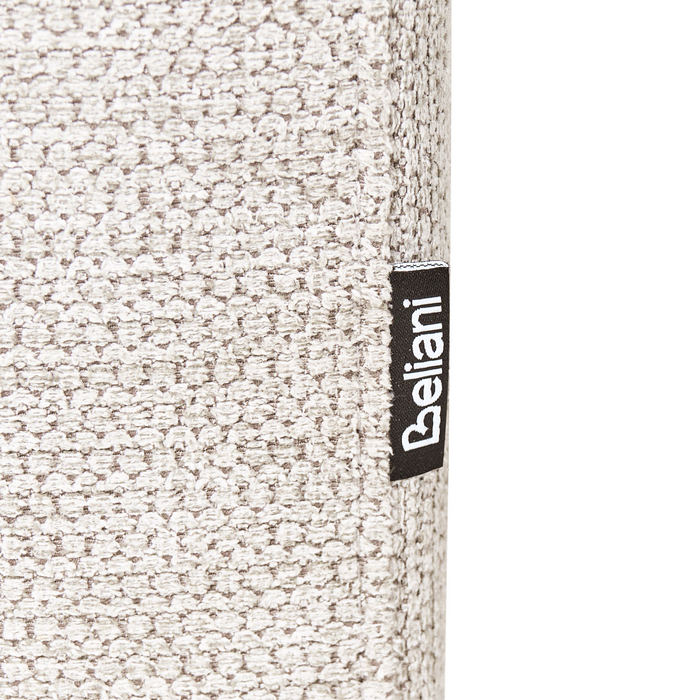 Beliani - SAVASSE - Chaise longue - Lichtbeige - Kunstlinnen