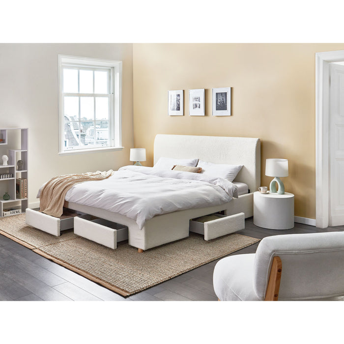 Beliani-SOUTRIN-Bed met opbergruimte-Off-white-180 x 200 cm-Bouclé