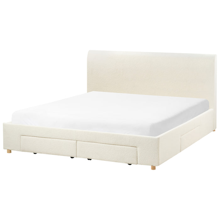 Beliani-SOUTRIN-Bed met opbergruimte-Off-white-180 x 200 cm-Bouclé