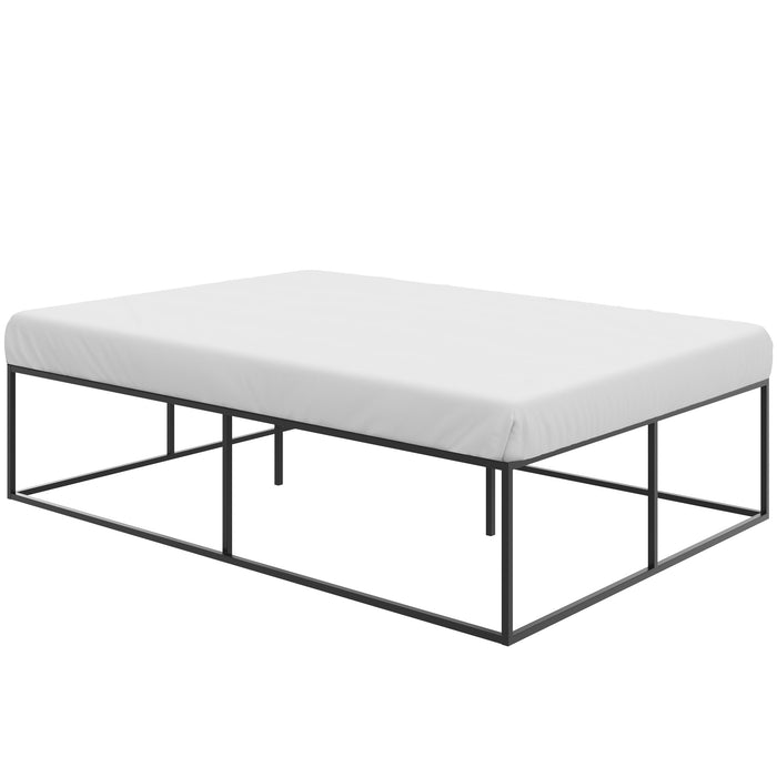 tectake® Metalen bedframe Kyoto met lattenbodem, 250 kg - Zwart