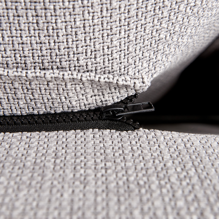 Beliani - BAJONNA - Tweepersoonsbed - Lichtgrijs - 180 x 200 cm - Stof