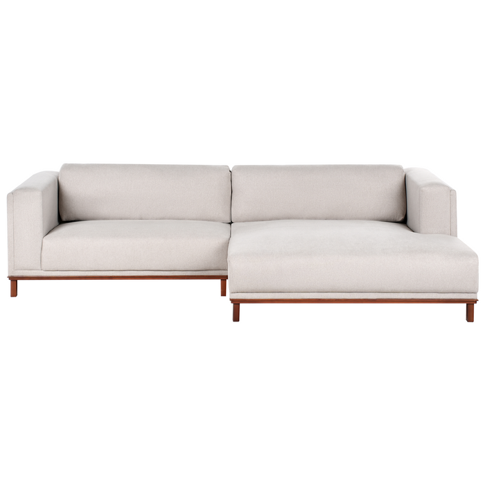 Beliani - VENG - Hoekbank - Lichtbeige - Linkszijdig - Polyester