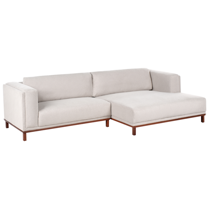 Beliani - VENG - Hoekbank - Lichtbeige - Linkszijdig - Polyester