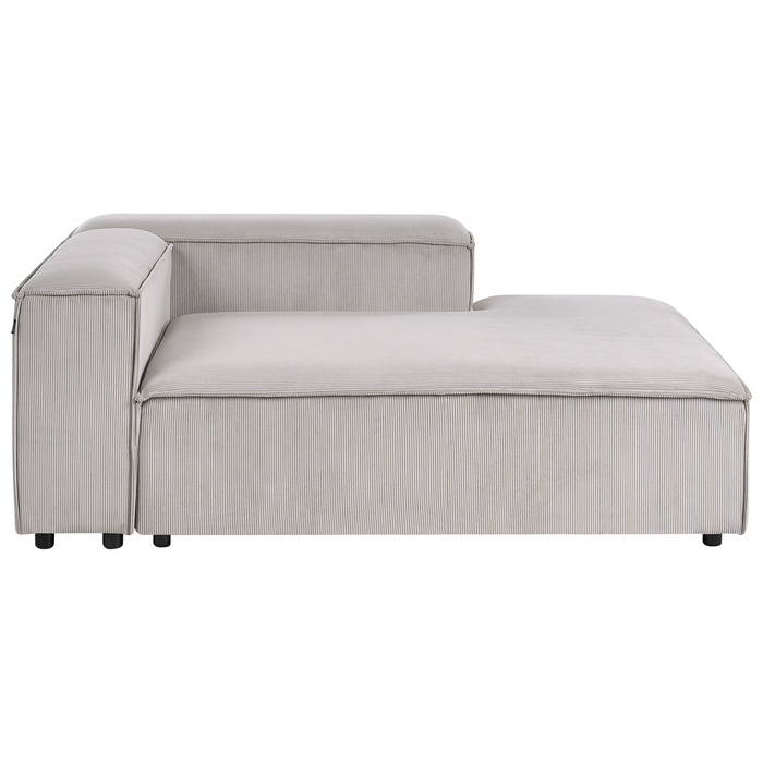 Beliani - ARDAL - Vierzitsbank - Taupe - Linkszijdig - Corduroy