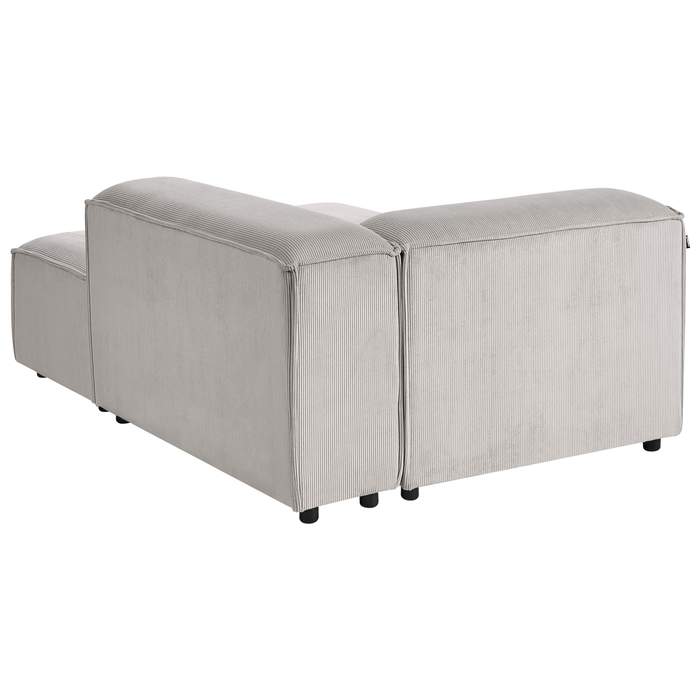 Beliani - ARDAL - Vierzitsbank - Taupe - Linkszijdig - Corduroy