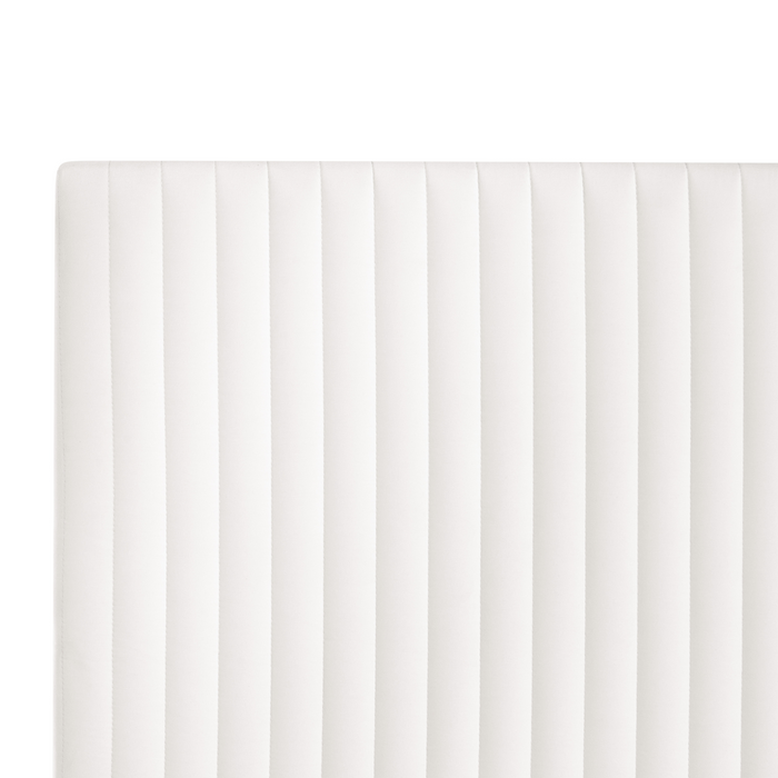 Beliani - DAME - Boxspringbed - Off-white - 160 x 200 cm - Fluweel