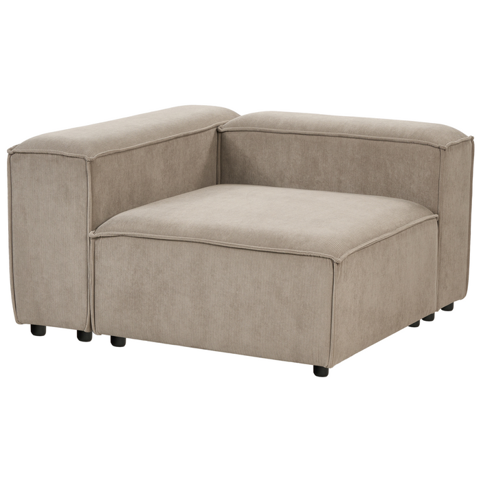 Beliani - ARDAL - Driezitsbank - Lichtbruin - Corduroy