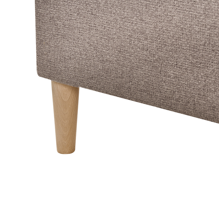 Beliani - OFFICER - Boxspringbed - Taupe - 180 x 200 cm - Polyester
