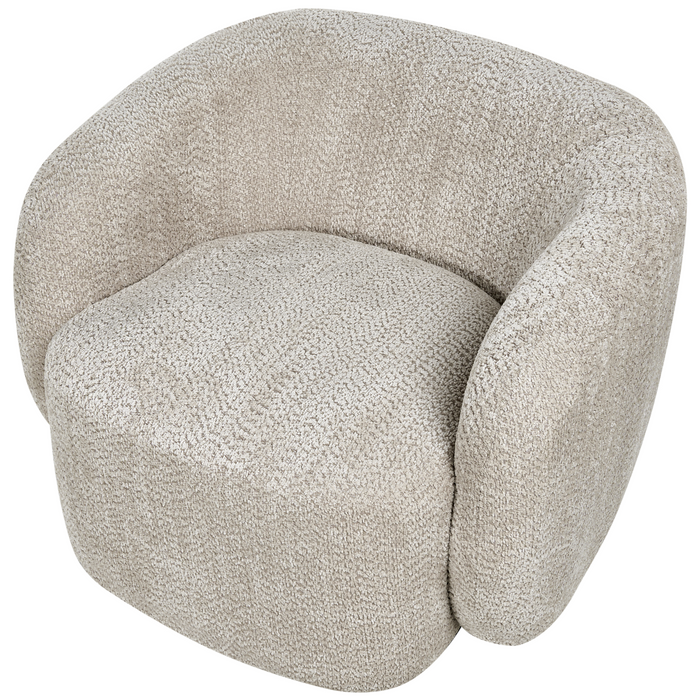 Beliani - TORE - Draaifauteuil - Beige - Polyester