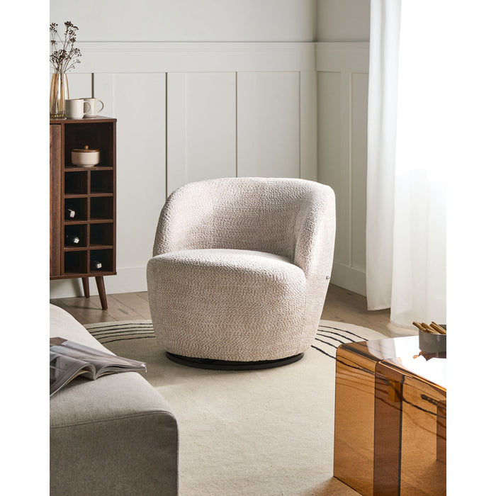 Beliani - KUOLPA - Fauteuil - Beige - Chenille