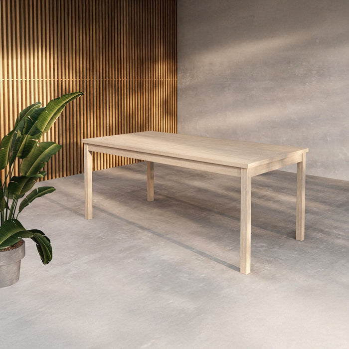 Fjôrd - Tuintafel Rechthoek - Naturel Teakhout - 180x90x75cm - Kenya