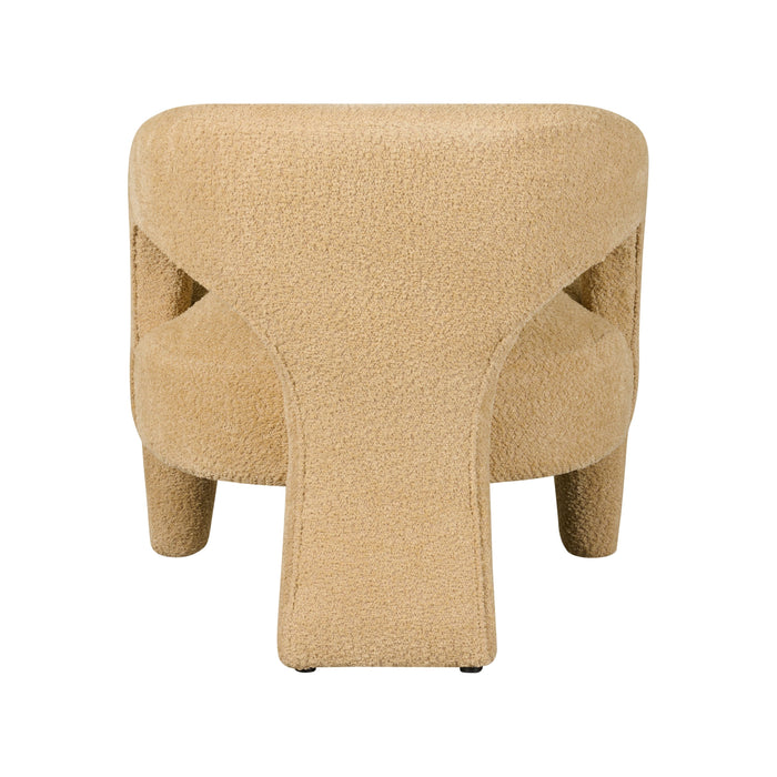 Fauteuil Brock - Beige|Bruin - Bouclé - 71x74x71cm (BxHxD)