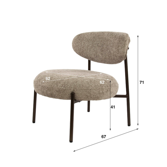 Fraaai - Pugh fauteuil tissee cargo - zand