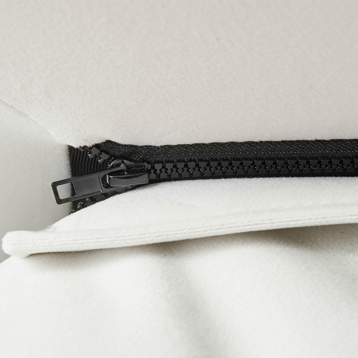 Beliani - BAJONNA - Tweepersoonsbed - Off-white - 160 x 200 cm - Stof