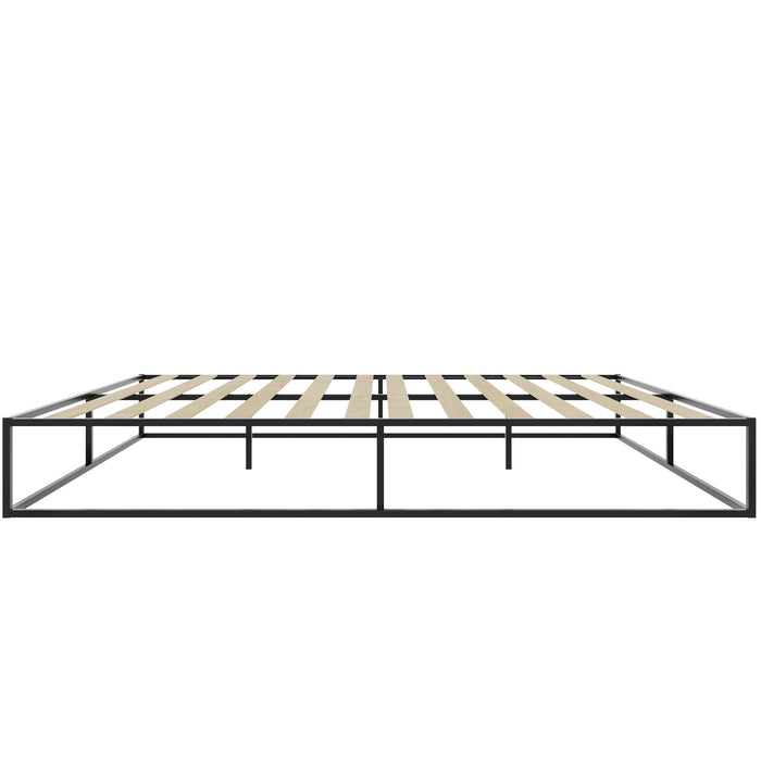 tectake® Metalen bedframe Kyoto met lattenbodem, 250 kg - Zwart
