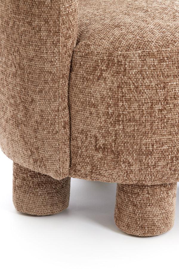 Light & Living - Stoel KAMOVA - Ø65x78cm - Bruin