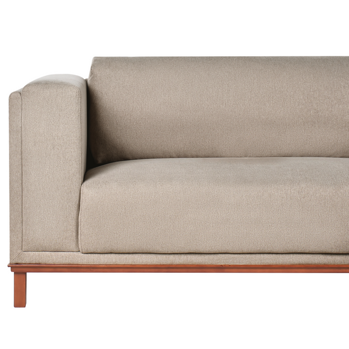 Beliani - VENG - Hoekbank - Taupe - Linkszijdig - Polyester