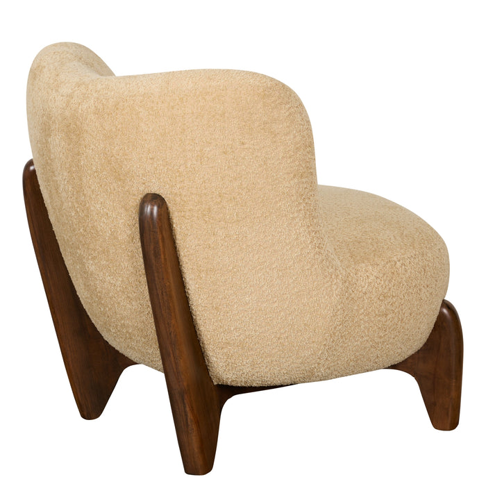 Fauteuil Bara - Beige|Creme - Textiel - 74x80x77cm (BxHxD)