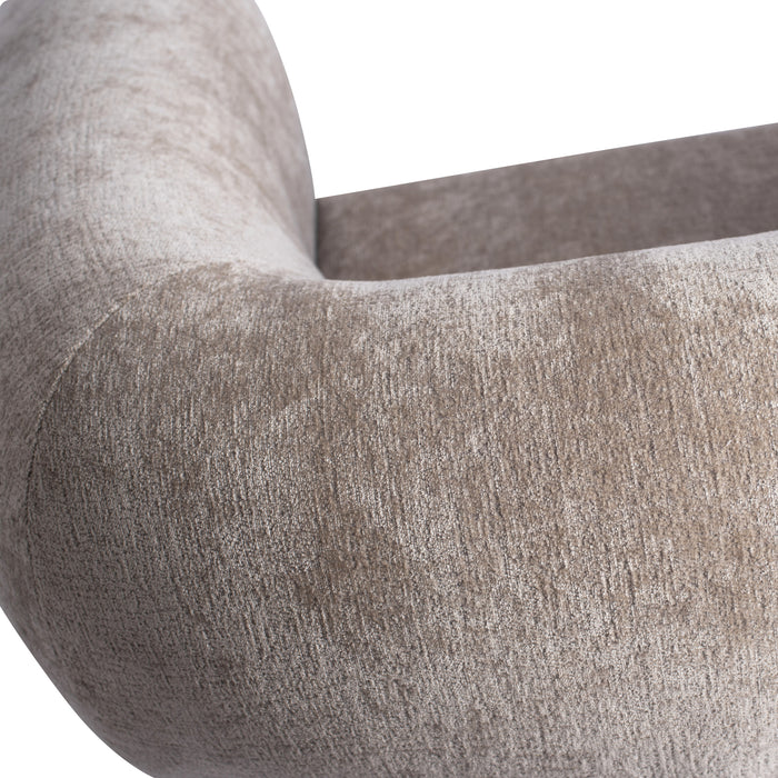 PTMD Elefan Cream Fauteuil Round Armrest