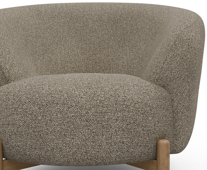 Kragelund Gran Fauteuil Beige Bouclé | Eiken