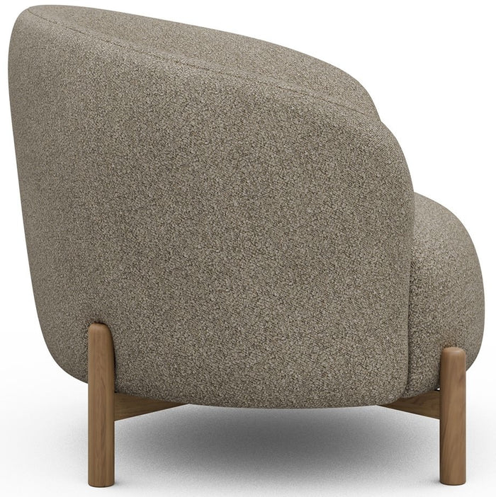 Kragelund Gran Fauteuil Beige Bouclé | Eiken