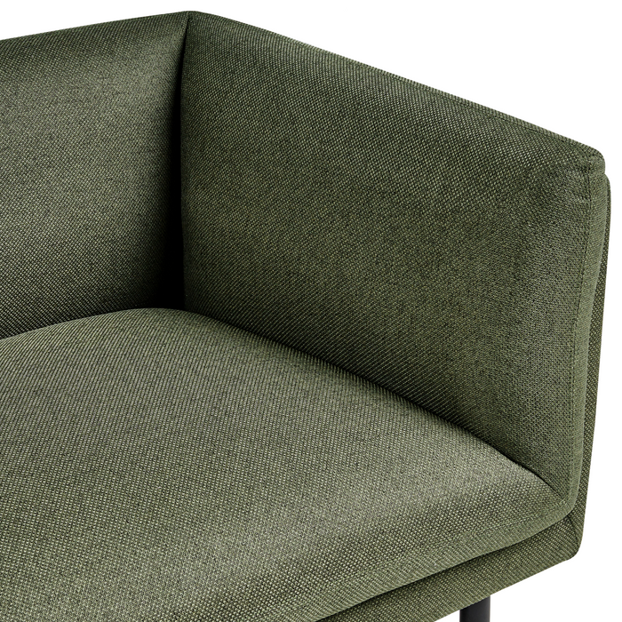 Beliani - VORGOD - Driezitsbank - Donkergroen - Polyester