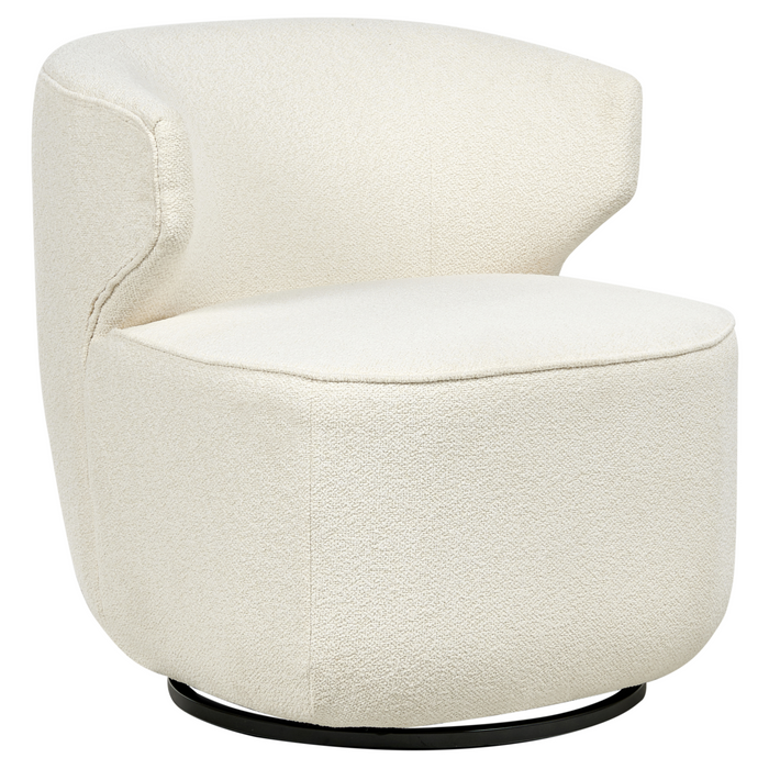 Beliani - MOLLEBY - Fauteuil - Off-white - Bouclé