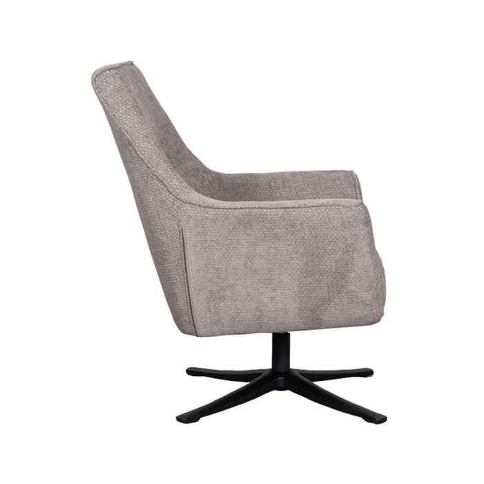 LABEL51 - Draaifauteuil Tod - Stone Elite - Zwart Metaal