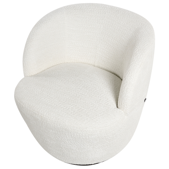 Beliani - KUOLPA - Fauteuil - Off-white - Chenille
