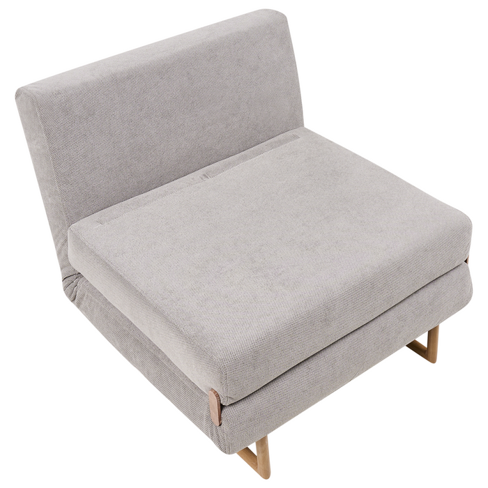 Beliani - JERSLEV - 1-zits slaapbank - Grijs - Polyester