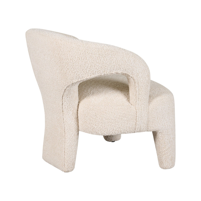 Fauteuil Brock - Beige|Creme|Wit - Bouclé