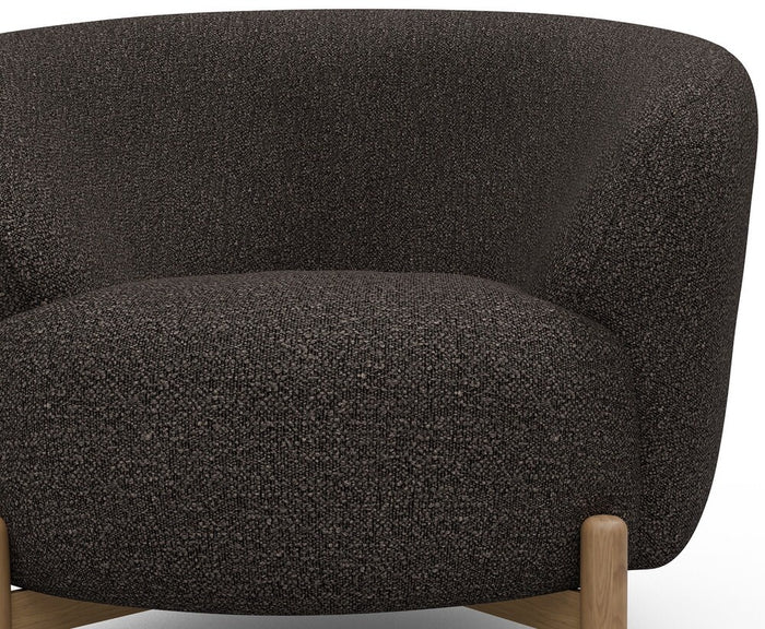 Kragelund Gran Fauteuil Taupe Bouclé | Eiken