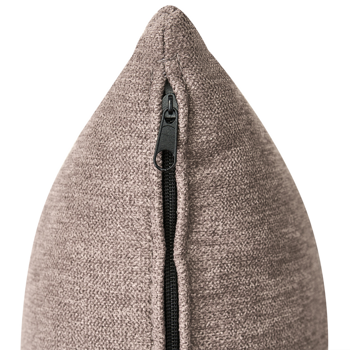 Beliani - CHEVANNES - Chaise longue - Lichtbruin - Linkszijdig - Stof