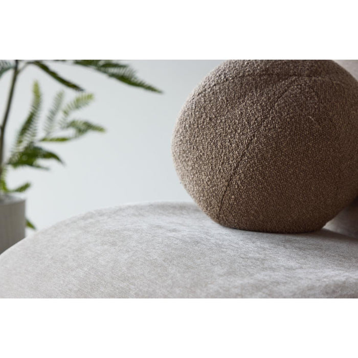 Svea - Nakamura fauteuil - rubberhout en stof - beige