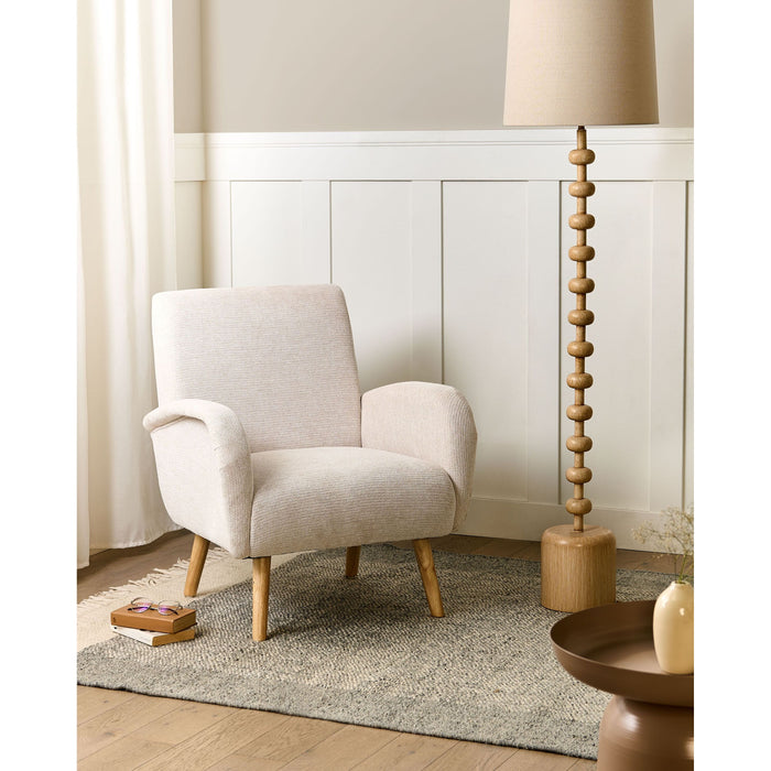 Beliani - PLASSEN - Fauteuil - Lichtbeige - Stof