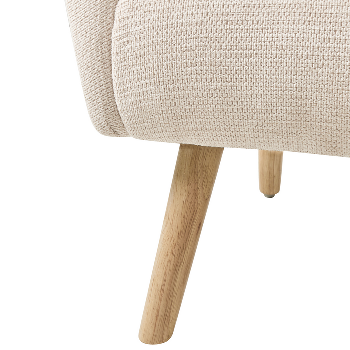 Beliani - PLASSEN - Fauteuil - Lichtbeige - Stof