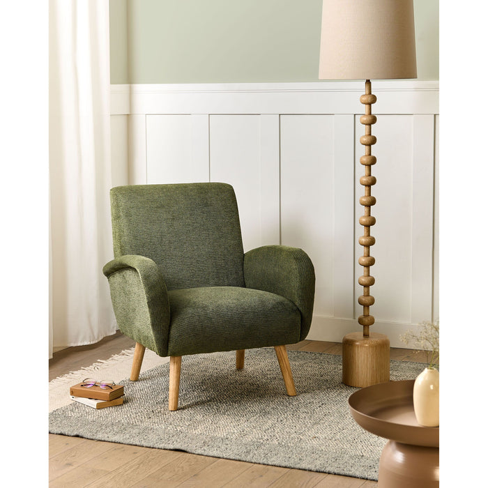 Beliani - PLASSEN - Fauteuil - Groen - Stof