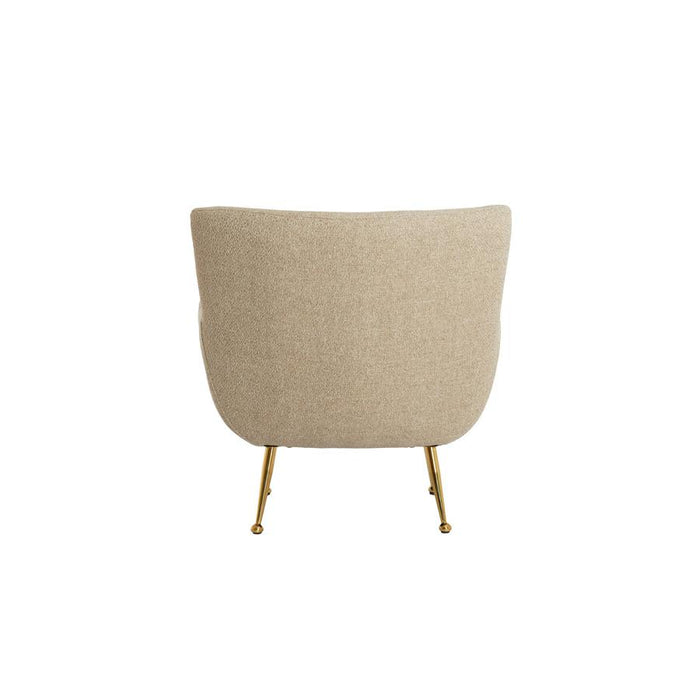 Light & Living - Vinstra fauteuil - beige+goud